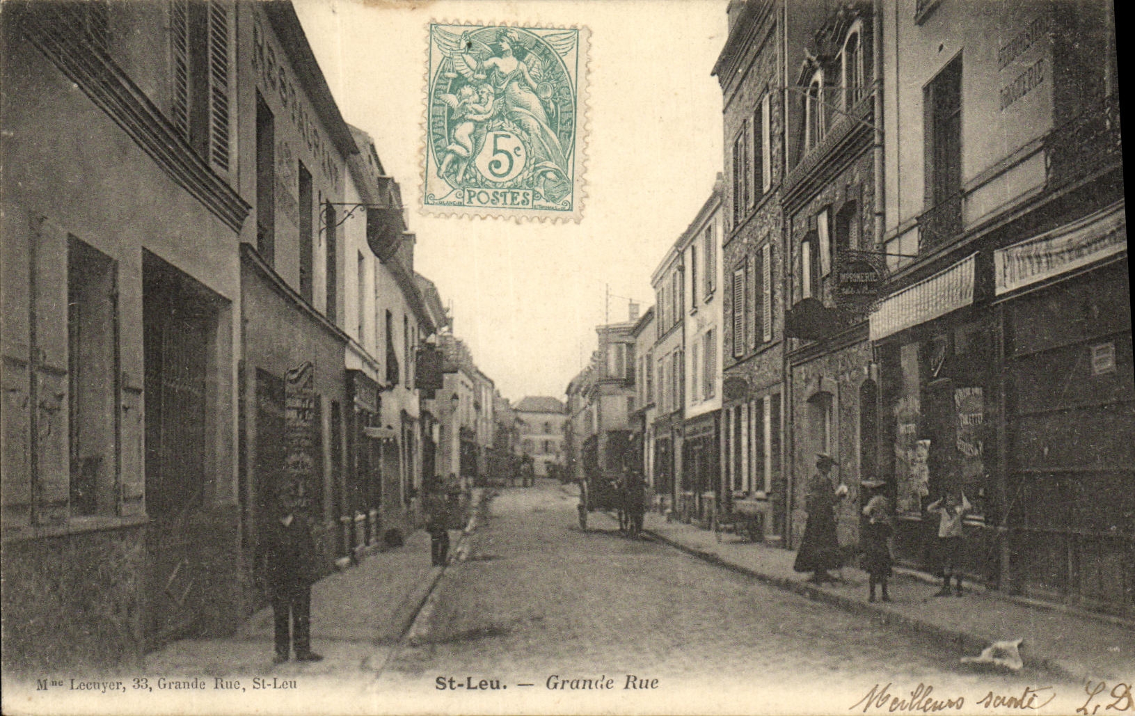 St-Leu — Grande Rue — Mme Lecuyer, 33, Grande Rue, St-Leu