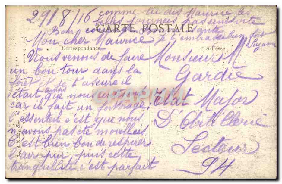 Saint-Leu-la-Forêt (Seine-et-Oise) — La Grotte de la Source Mèry — Éditeur E.D. n°49 — Rückseite