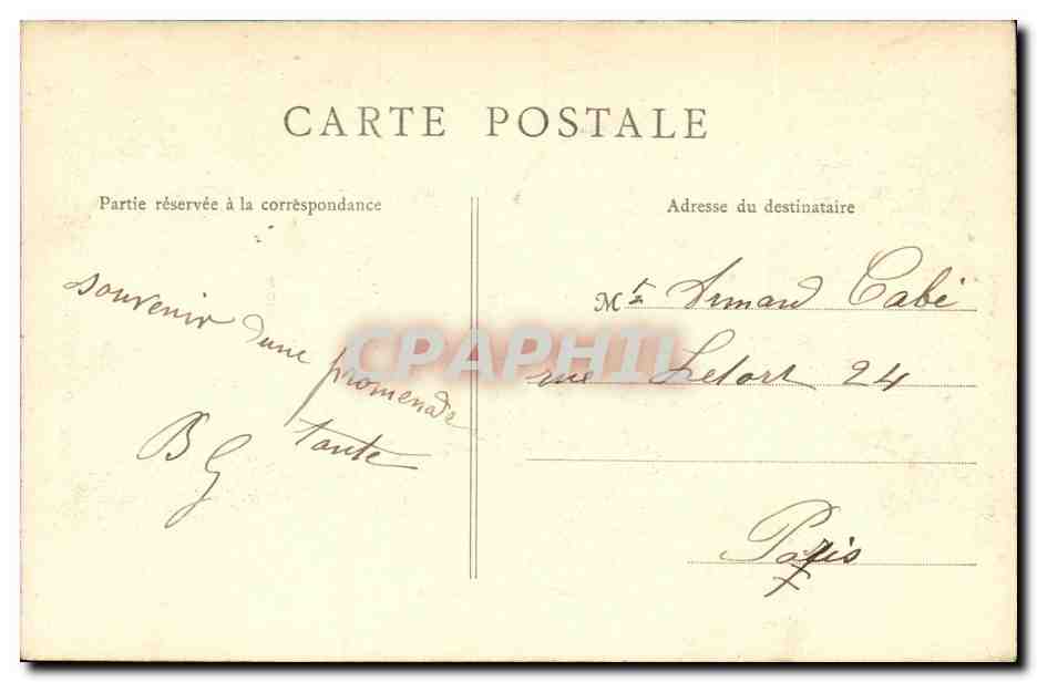 Loriette à Saint-Leu — vue d'une maison et d'un chemin enneigé — E.P., lib.-édit. Taverny (S.-et-O.) — Rückseite