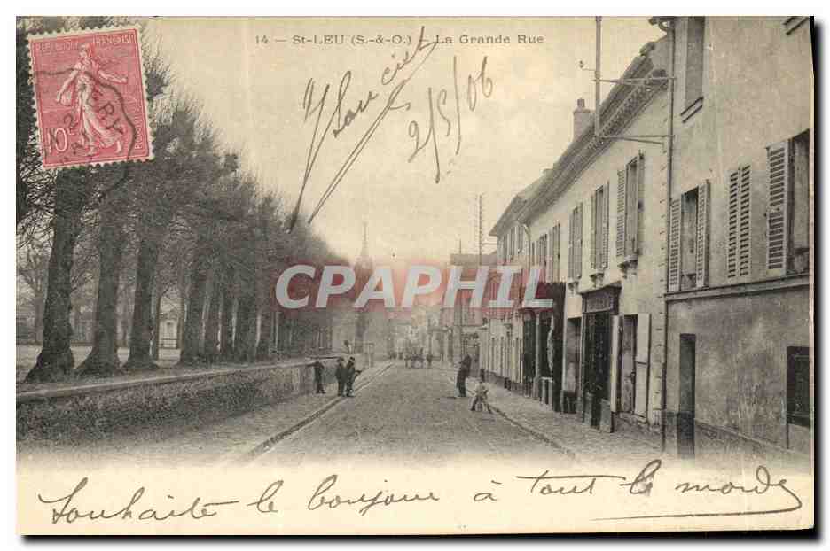 St-LEU (S.-&-O.) — La Grande Rue — éditeur inconnu, n° de série non visible