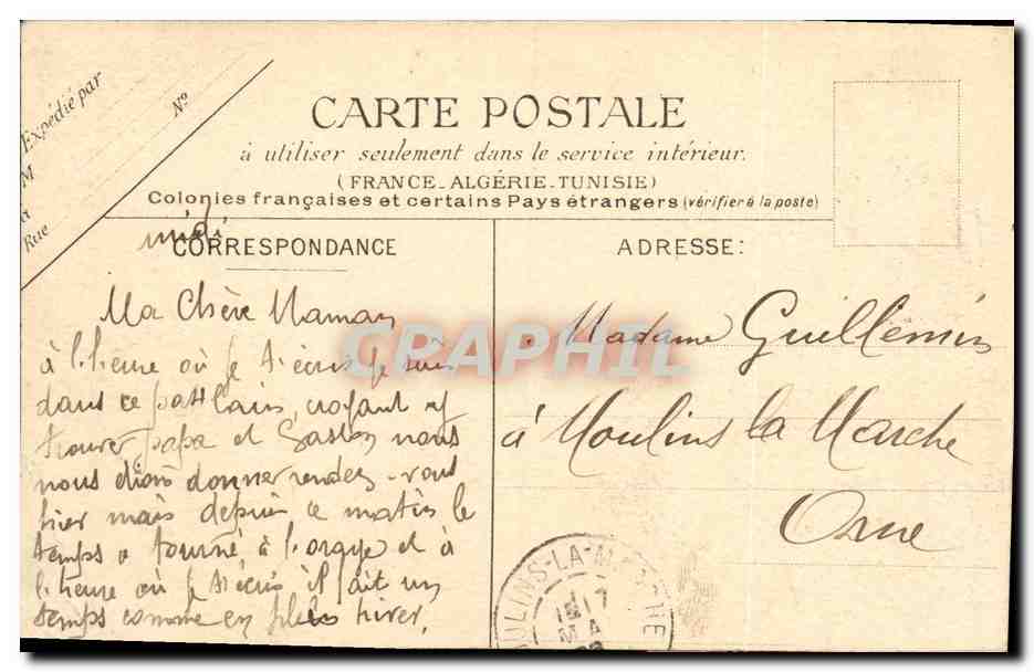 CPA Saint Leu La mairie — Rückseite
