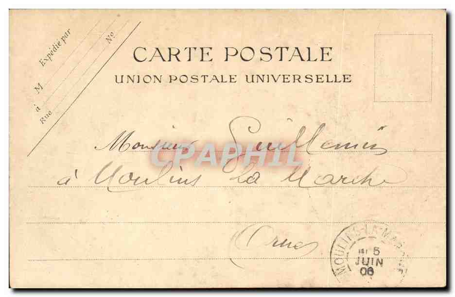 CPA Saint Leu Taverny La Place Vaucelles Enfants — Back