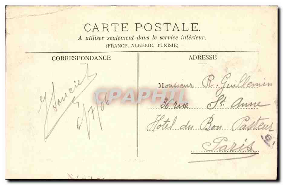 CPA Saint Leu Source Mery Ancienne propriete des ruines de Conde  — Verso