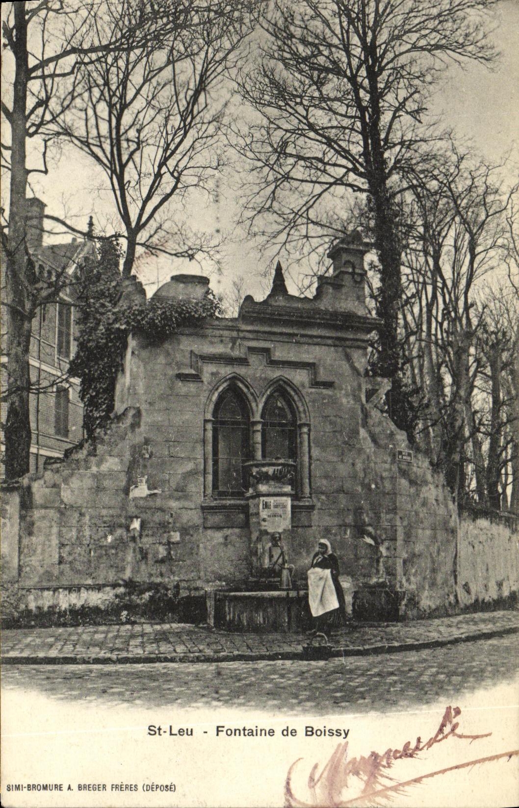 St-Leu - Fontaine de Boissy — éditeur SIMI-BROMURE A. BREGER FRÈRES (DÉPOSÉ)