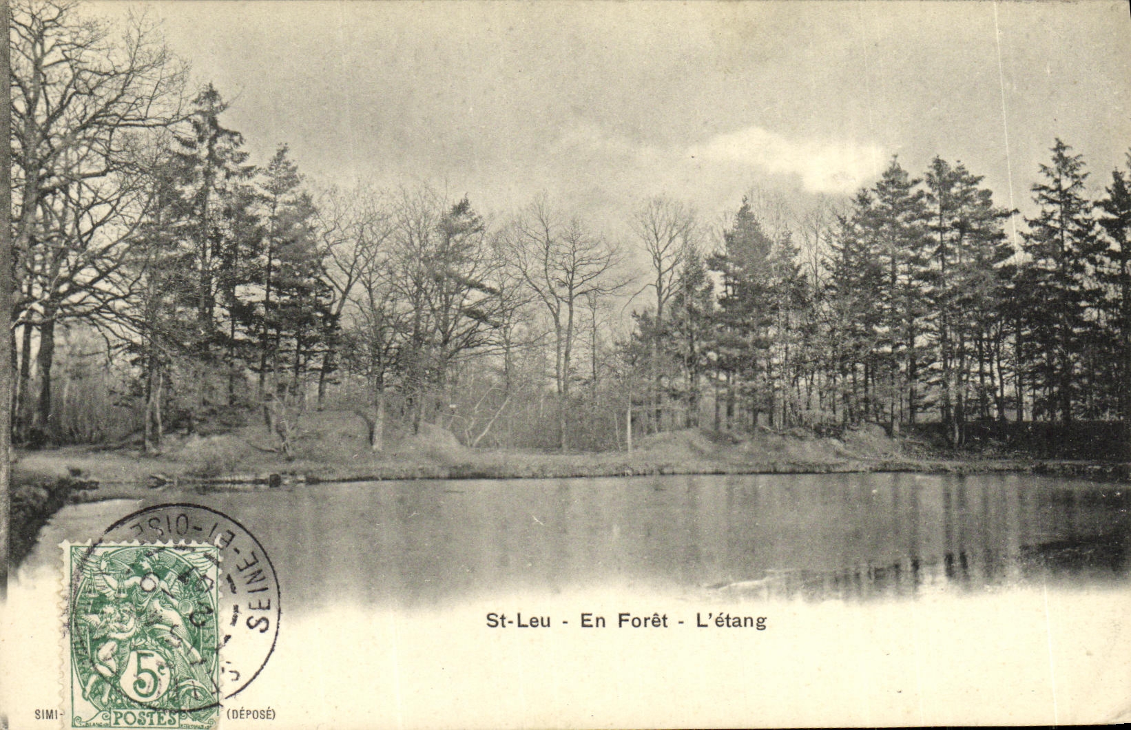 St-Leu - En Forêt - L'étang — vue d'un étang entouré de forêt — éditeur SIMI