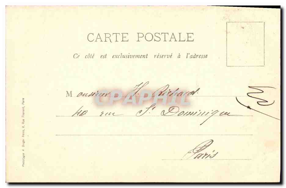 CPA Saint Leu La Foret Source Mery Ancienne propriete des ruines de Conde — Back
