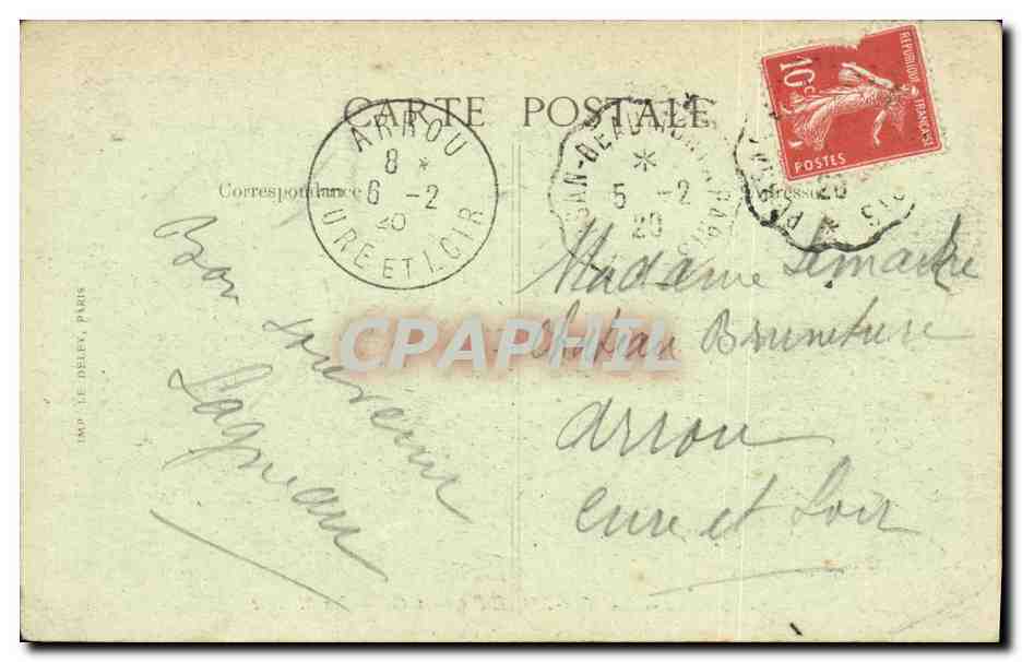 CPA Saint Leu La Foret La Mairie — Back