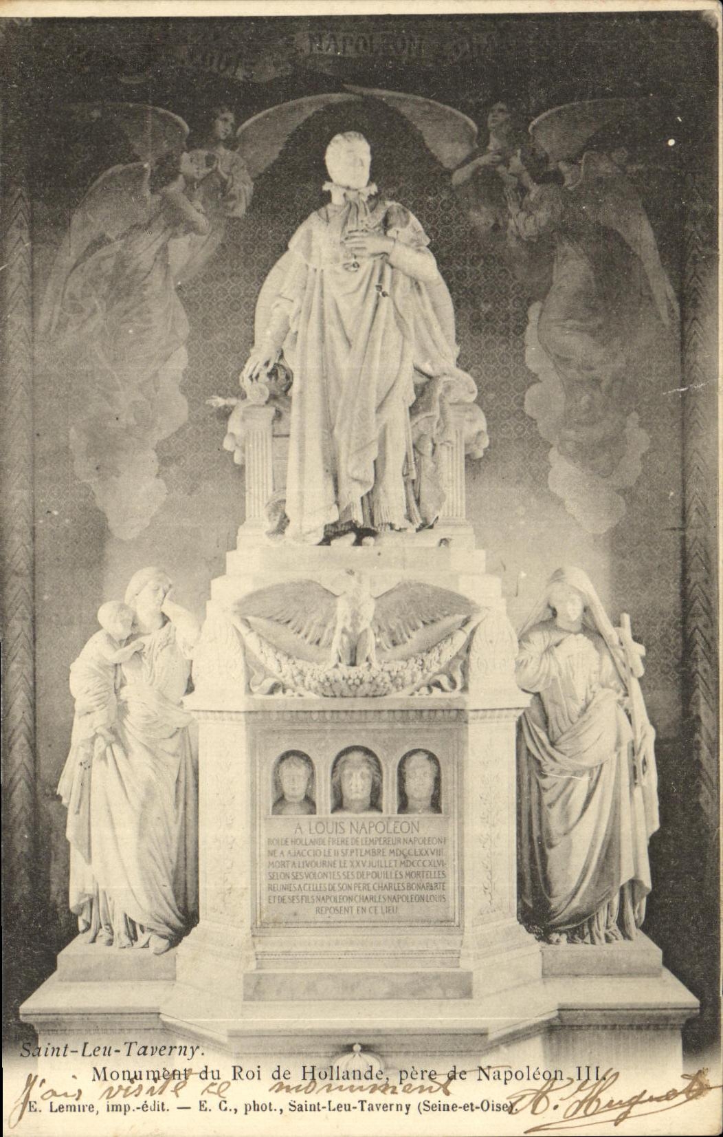 Monument du Roi de Hollande, père de Napoléon III — Saint-Leu-Taverny — E. Lemire, imp.-édit.