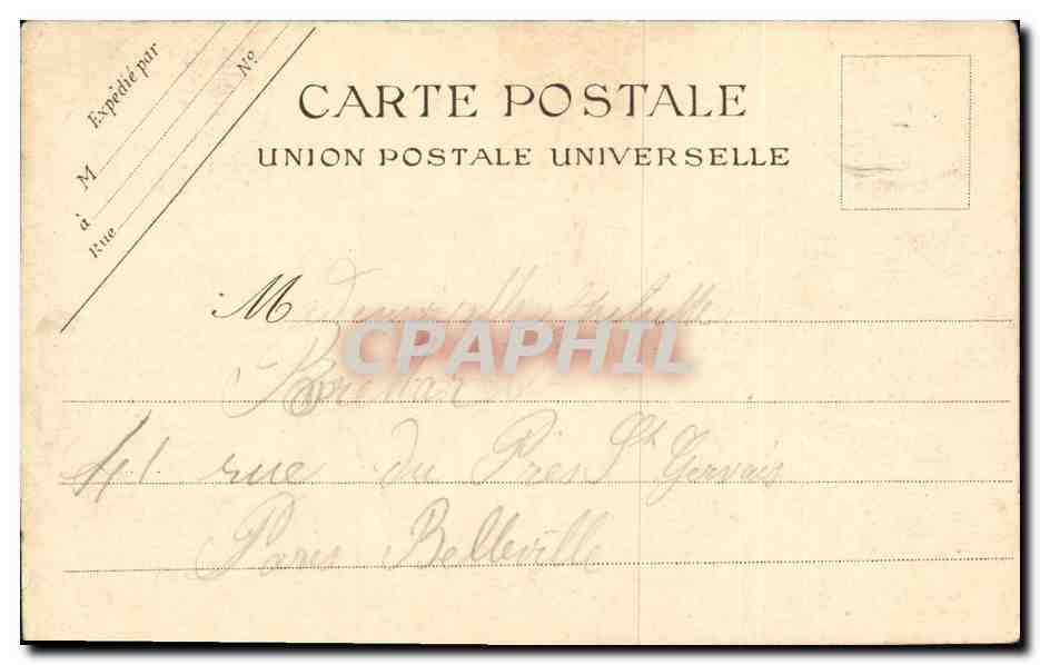 CPA Saint Leu La Grande Rue — Verso