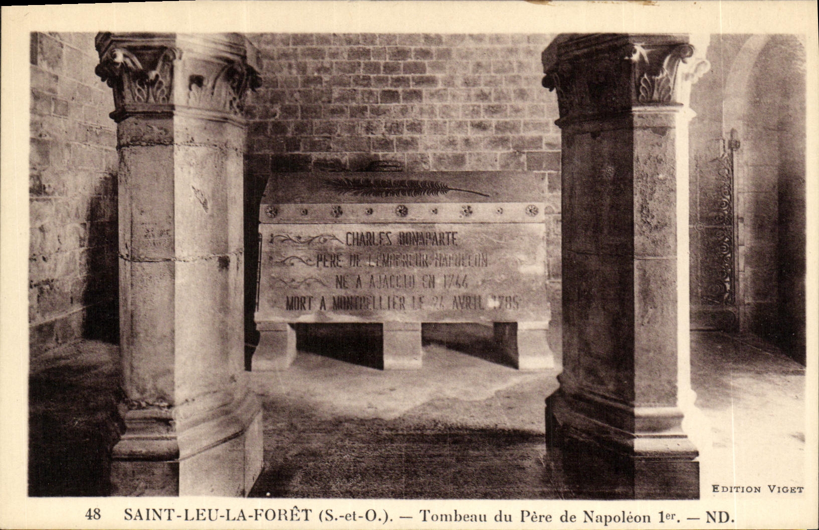 Tombeau du Père de Napoléon Ier — Saint-Leu-la-Forêt (S.-et-O.) — Édition Viget