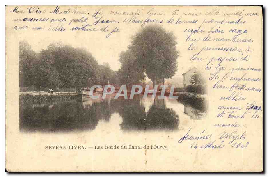 CPA Sevran Livry Les Bords du Canal de L Ourcq