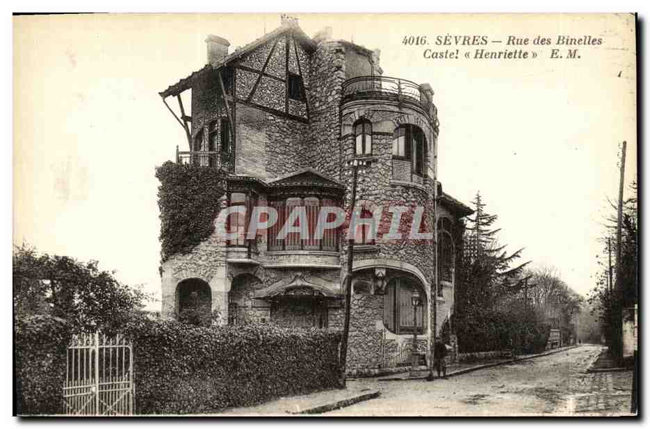 SÈVRES — Rue des Binelles — Castel « Henriette » — E.M. n°4016