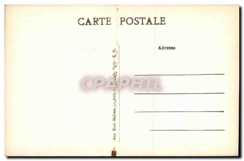 SÈVRES — Rue des Binelles — Castel « Henriette » — E.M. n°4016 — Rückseite