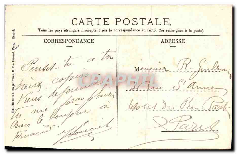 Saint-Leu - Avenue de la Gare — Batellier, édit. — Verso