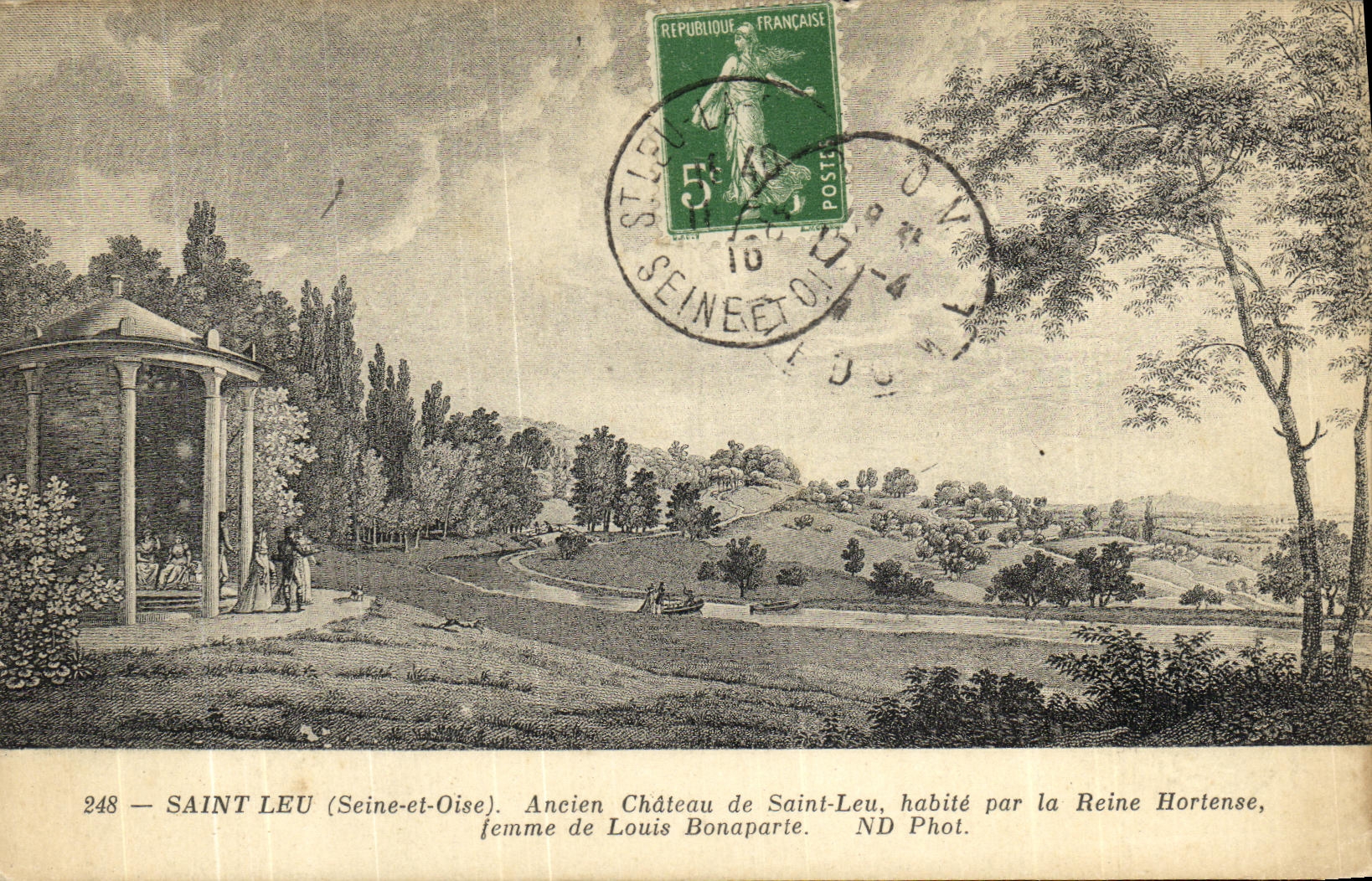 CPA Saint Leu Ancien Chateau de Saint Leu Habite Par la Reine Hortense femme de louis Bonaparte