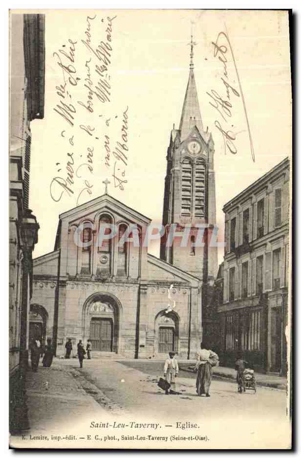 CPA Saint Leu Tarverny Eglise