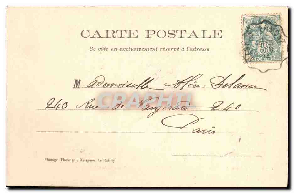 Saint-Leu — Le Château de la Chaumette — Phototypie Le Rainey — Verso