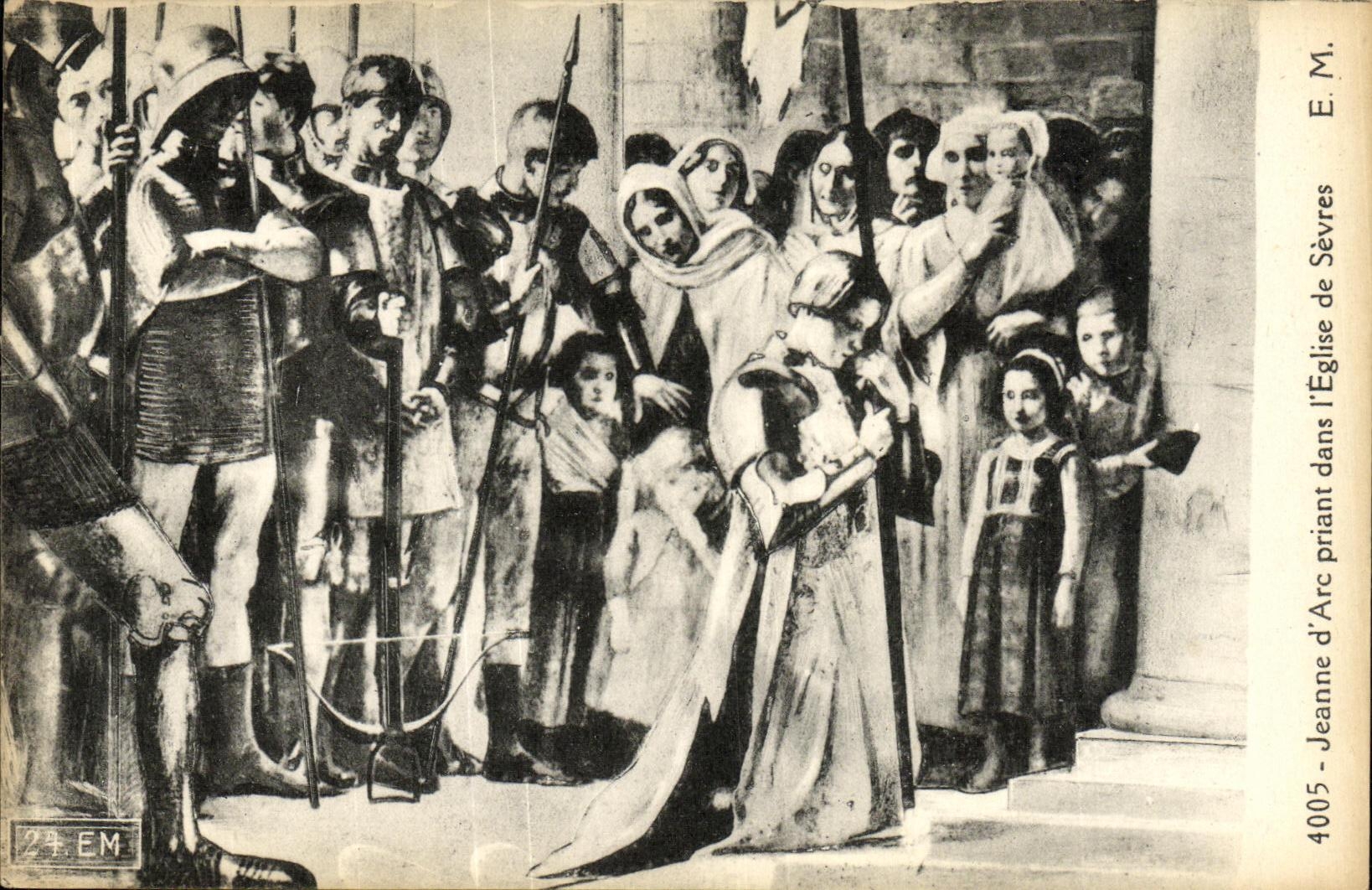 CPA Jeanne d Arc Print dans L Eglise de Sevres