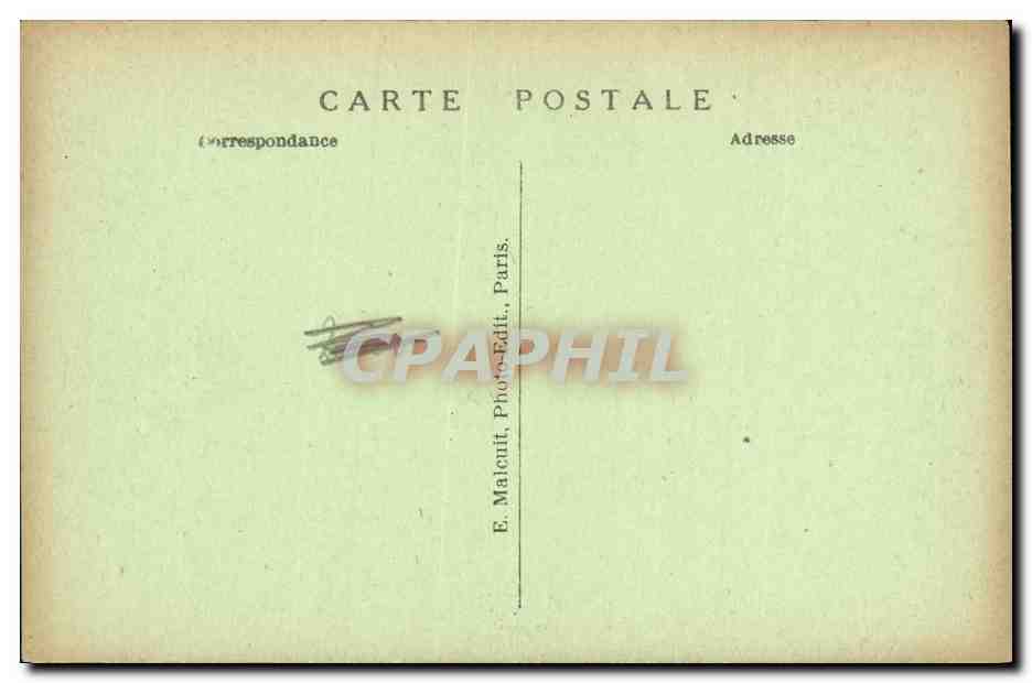 CPA Sevres La Grande Rue et la Rue Cournol — Rückseite