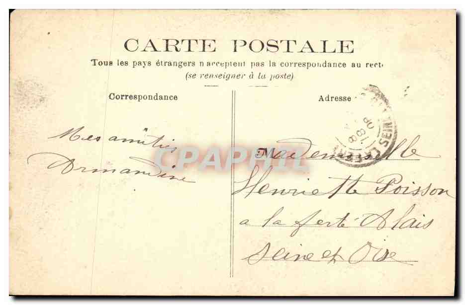 CPA Fort du Mont Valerien Entree Principale Militaria — Rückseite