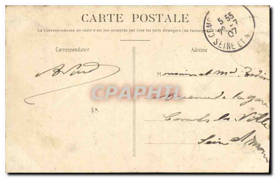 CPA Suresnes Vue sur la Seine Peche Pecheur  — Rückseite