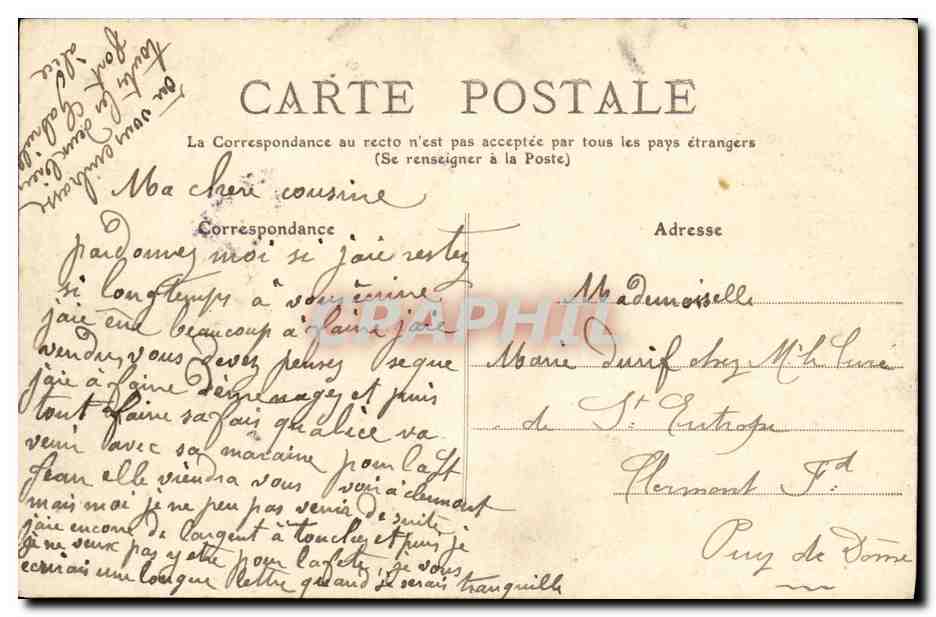 CPA Suresnes Le fort du Mont Valerien  — Rückseite