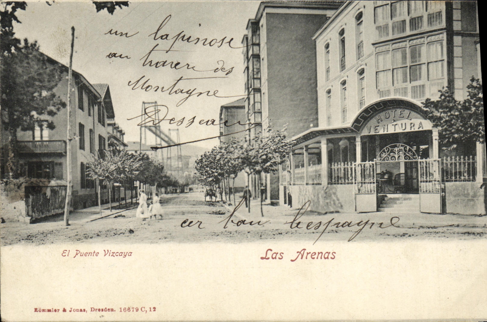 Las Arenas — Hôtel Ventura — Éditeur Römmier & Jonas, n° 16679 C,12