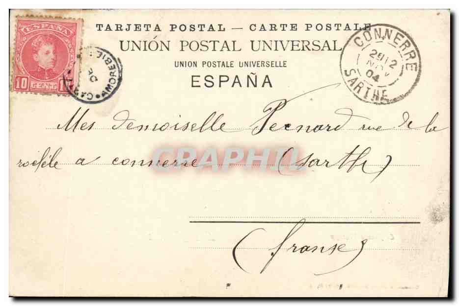 Las Arenas — Hôtel Ventura — Éditeur Römmier & Jonas, n° 16679 C,12 — Verso