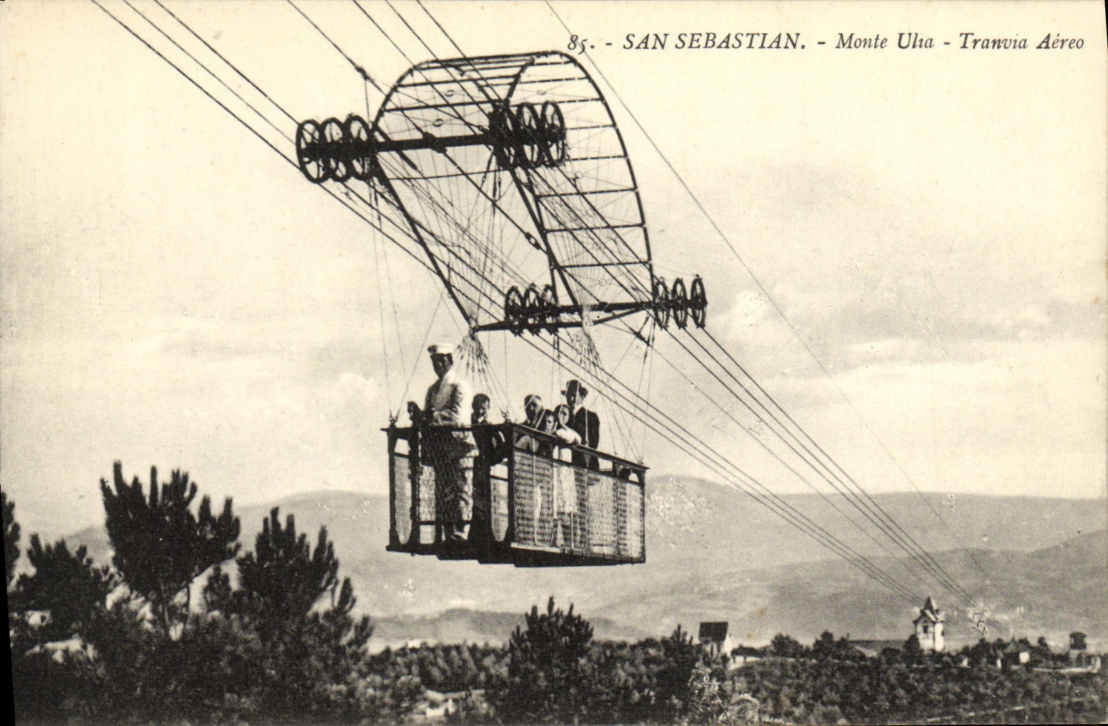 San Sebastián - Monte Uha - Tranvia Aéreo - Recto