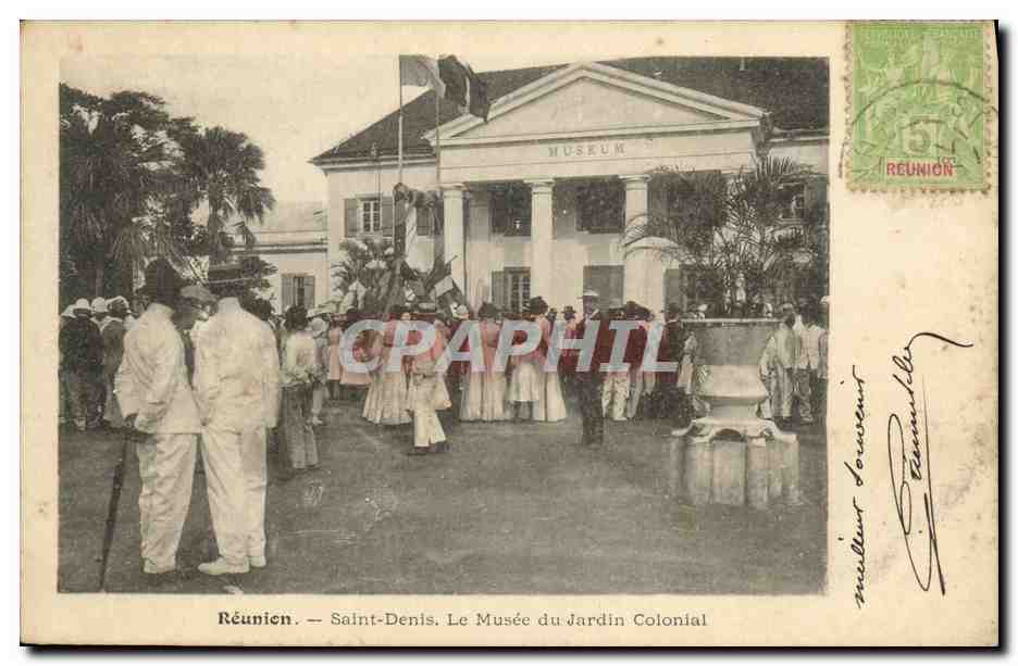 CPA La Reunion Saint Deins Le Musee du Jardin Colonial