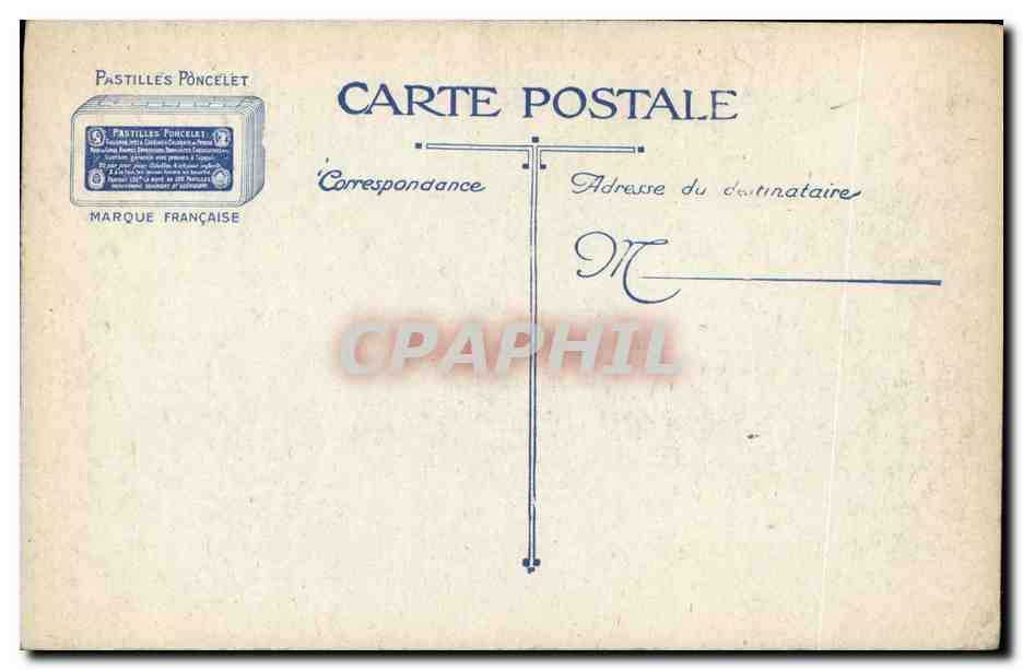 CPA Roi Albert 1er — Achterkant