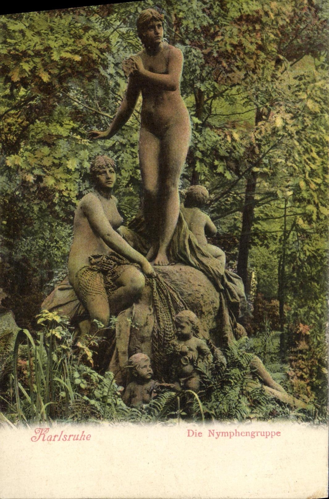 CPA Karlsruhe Die Nymphengruppe
