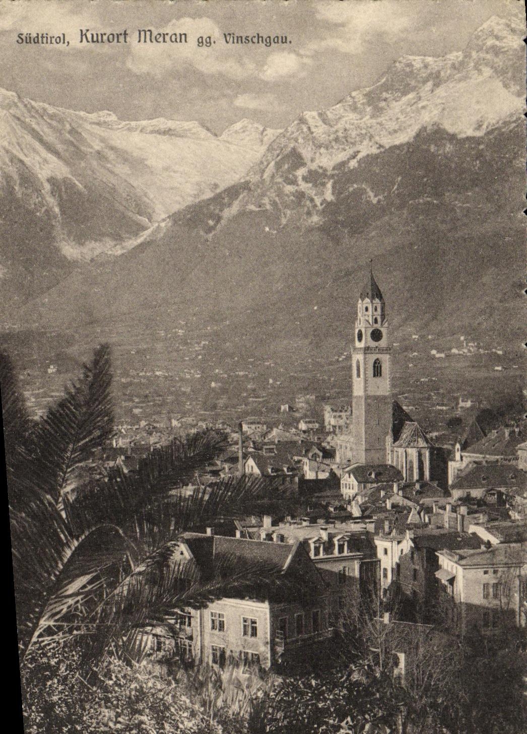 CPA Sudtirol Kurort Meran Vinschgau