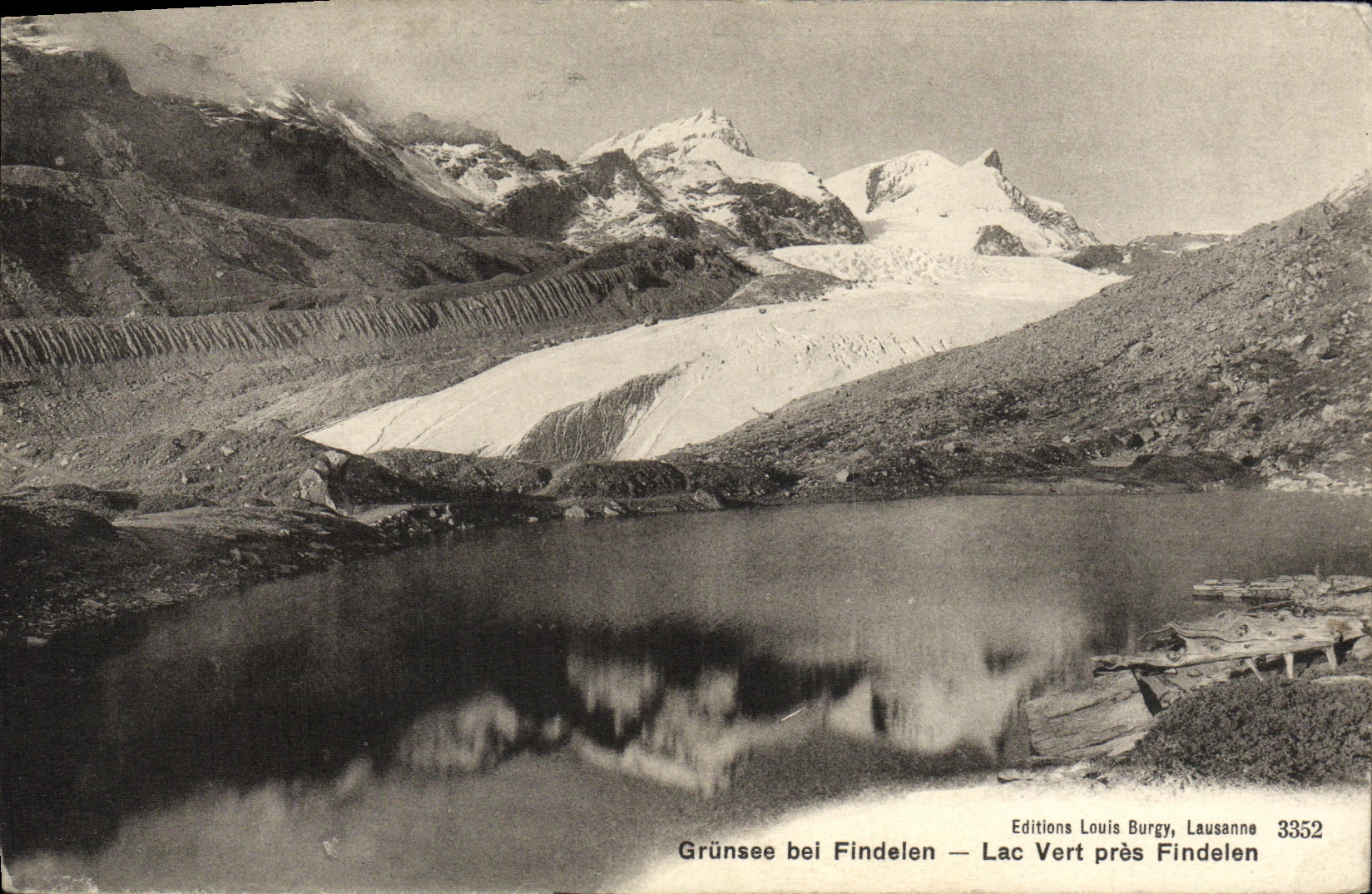 CPA Grunsee bei Findelen Lac Vert Pres Findelen