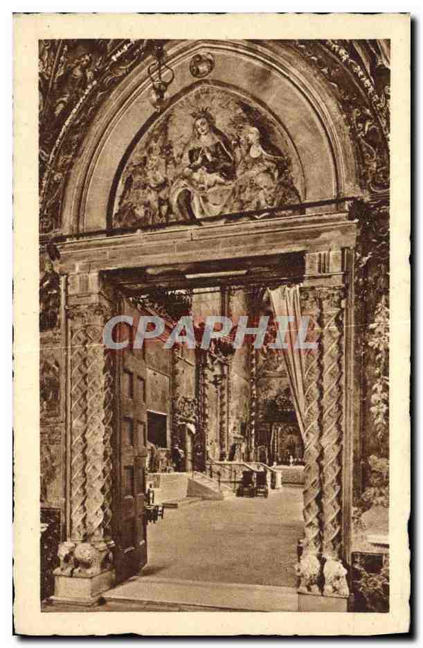 CPA Napoli S Chiara Choeur du monastere La porte