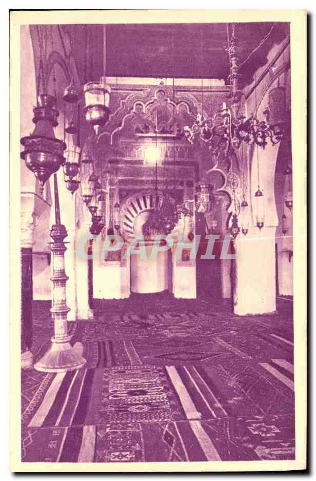 Tlemcen — Grande Mosquée — Nef principale et Mihrab — éditeur SPGA
