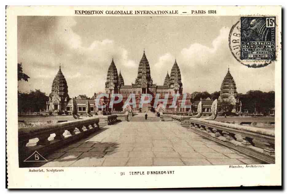 CPA Exposition Coloniale Internationale Paris 1931 temple d Angkor Vat