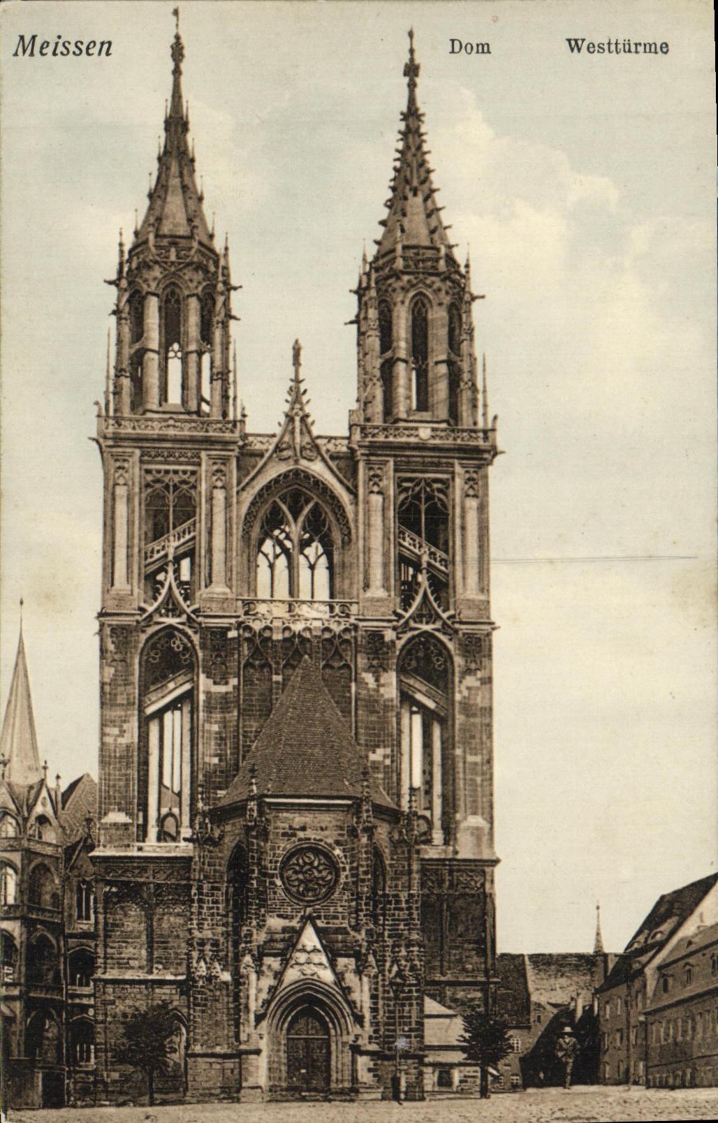 CPA Meissen Dom Westturme