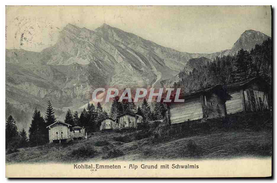 CPA Kohltal Emmeten Alp Grund Mit Schwalmis