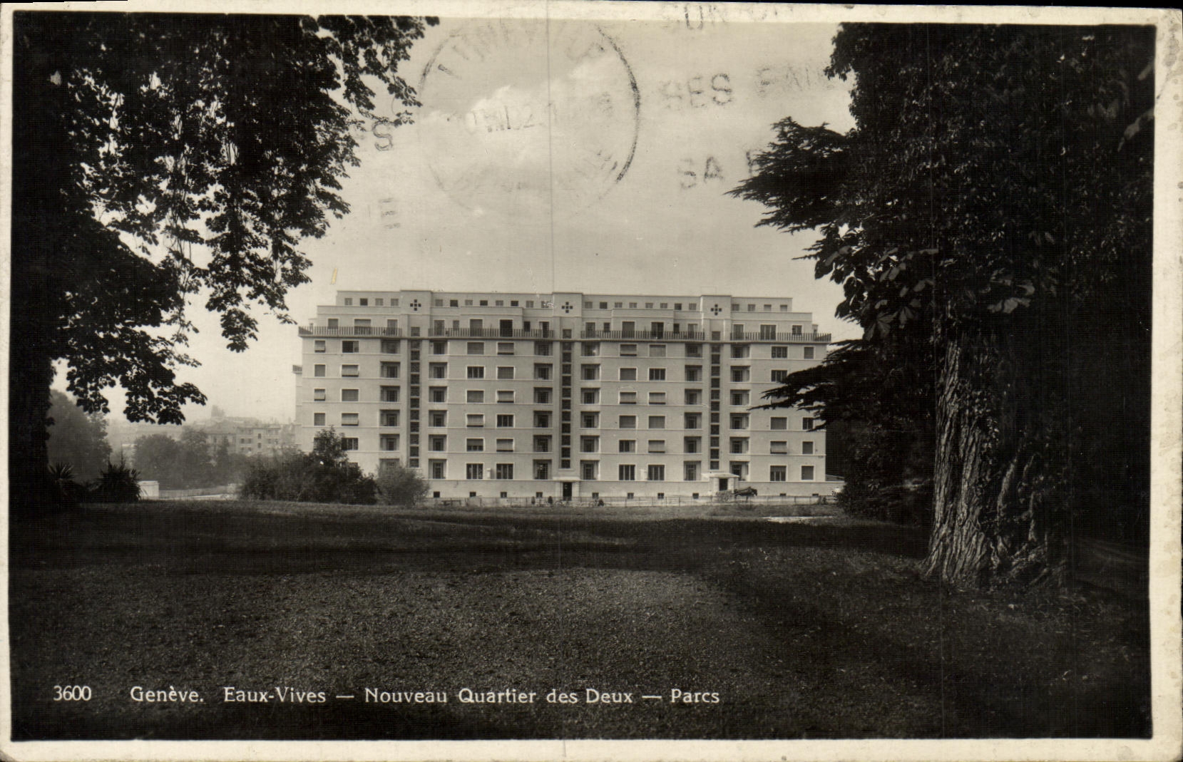 CPA Geneve Eaux Vives Nouveau Quartier des Deux Parcs