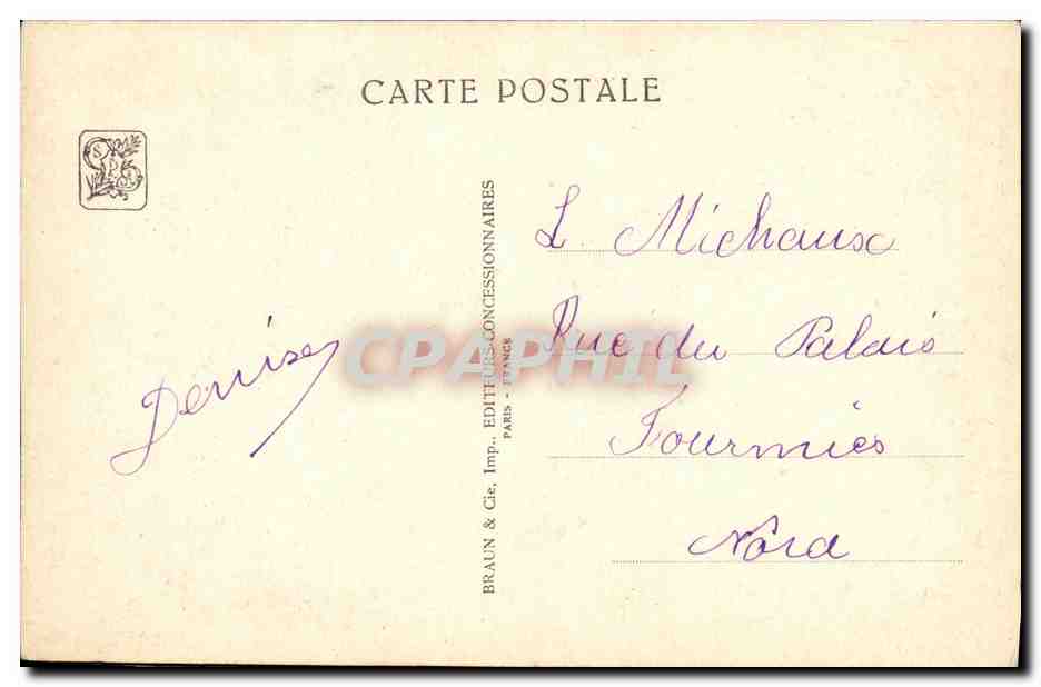 Exposition Coloniale Internationale — Paris 1931 — Section Tunisienne — L'entrée du village indigène — V. Valenci, Arab. D.P.L.G. — Rückseite