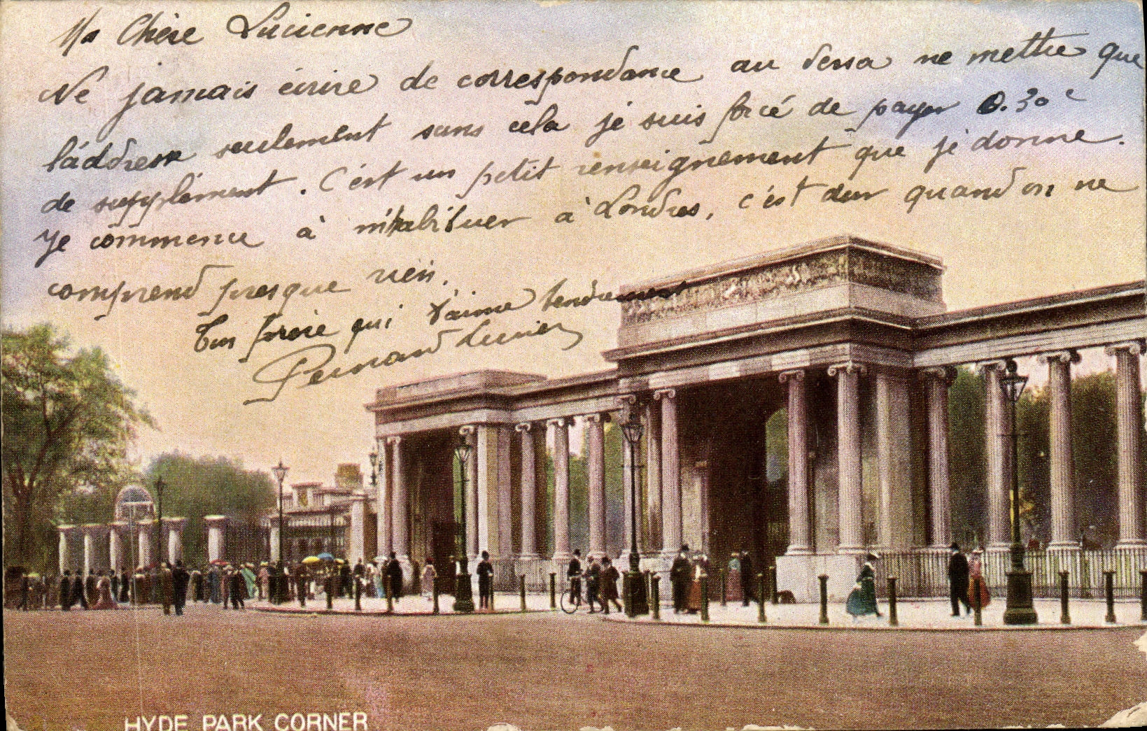CPA Hyde Park Corner London 