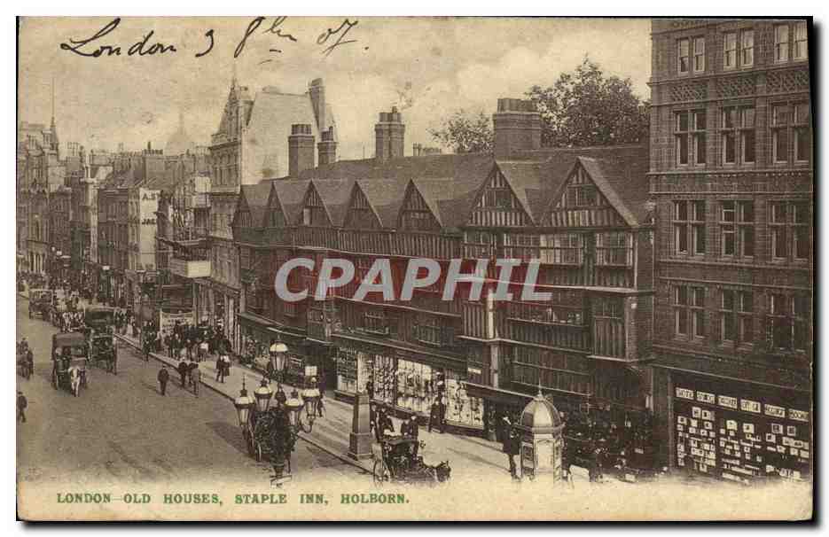 CPA London Old Houses Staple Inn Holborn 