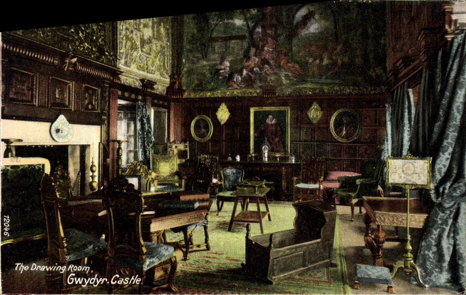 CPA The Drawing room Gwydyr Castle 
