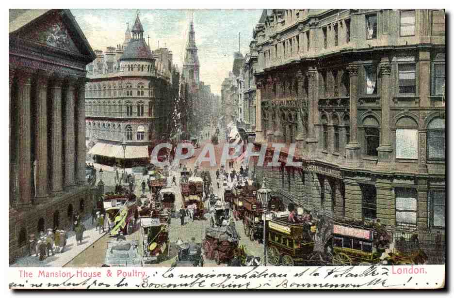 CPA The Mansion House Poultry London 