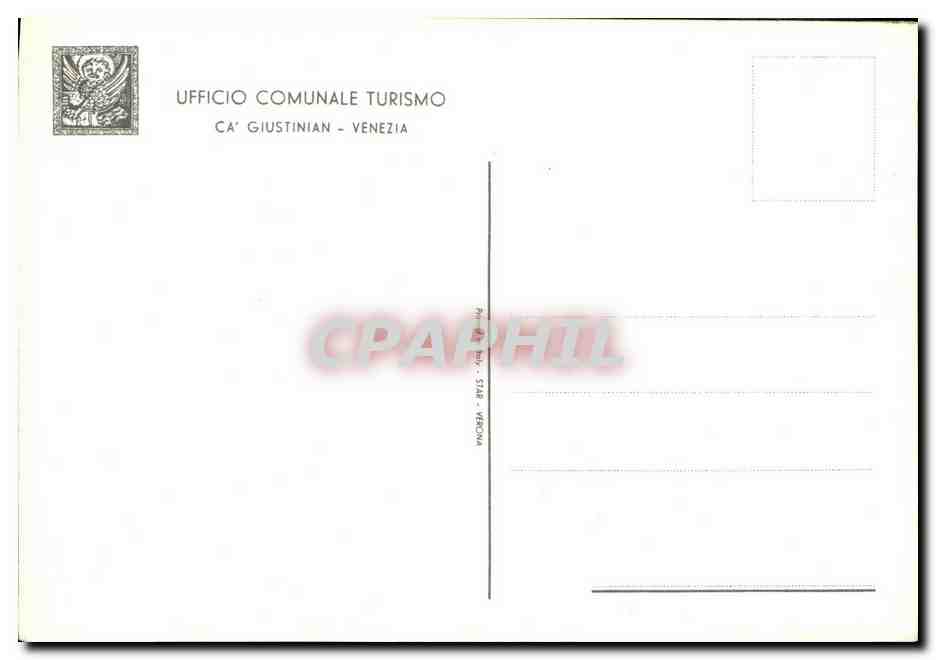 CPA Venezia La Spiaggia Di Fronte Al Casino Municipale — Rückseite