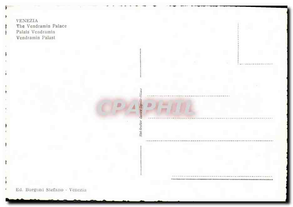 CPA Veneria Palarra Vendramin — Rückseite