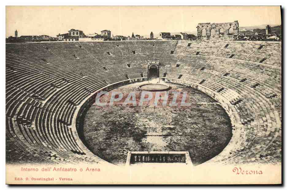CPA Verona Interno dell Anfiteatro Arena