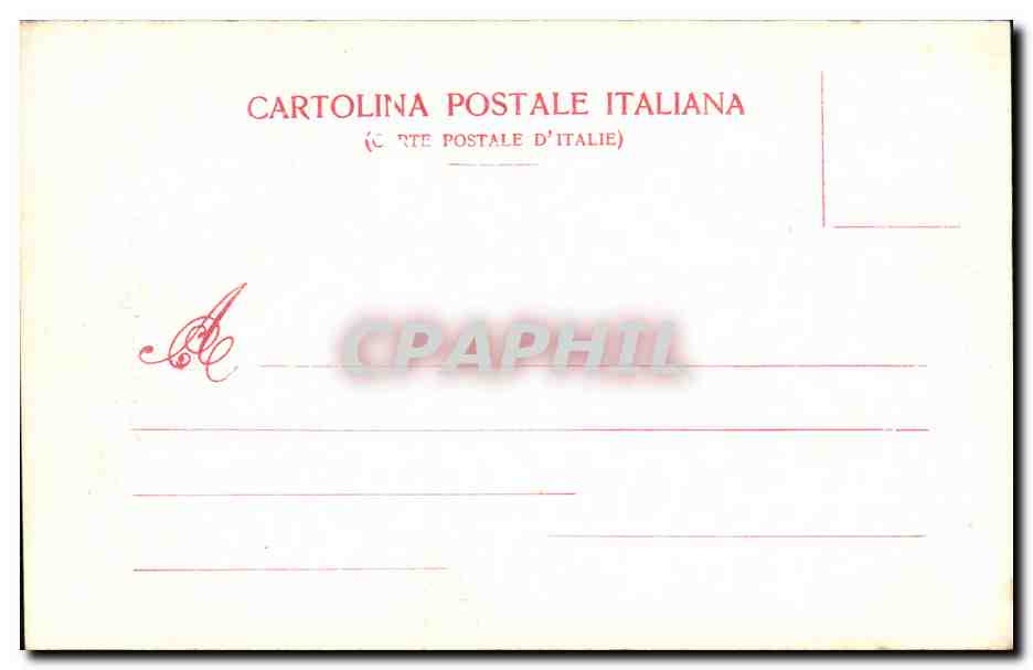 CPA Milano monumento a Vittorio Emanuele II — Verso