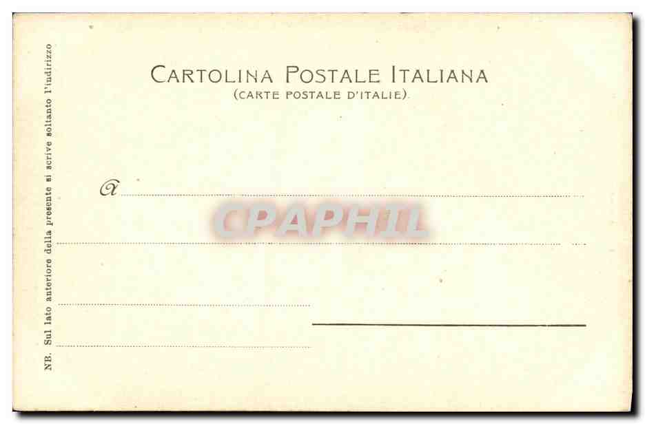 CPA Milano Leonardo da Vinci Cenacolo — Verso